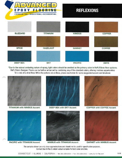 WSM Epoxy Floors  Epoxy Color Chart